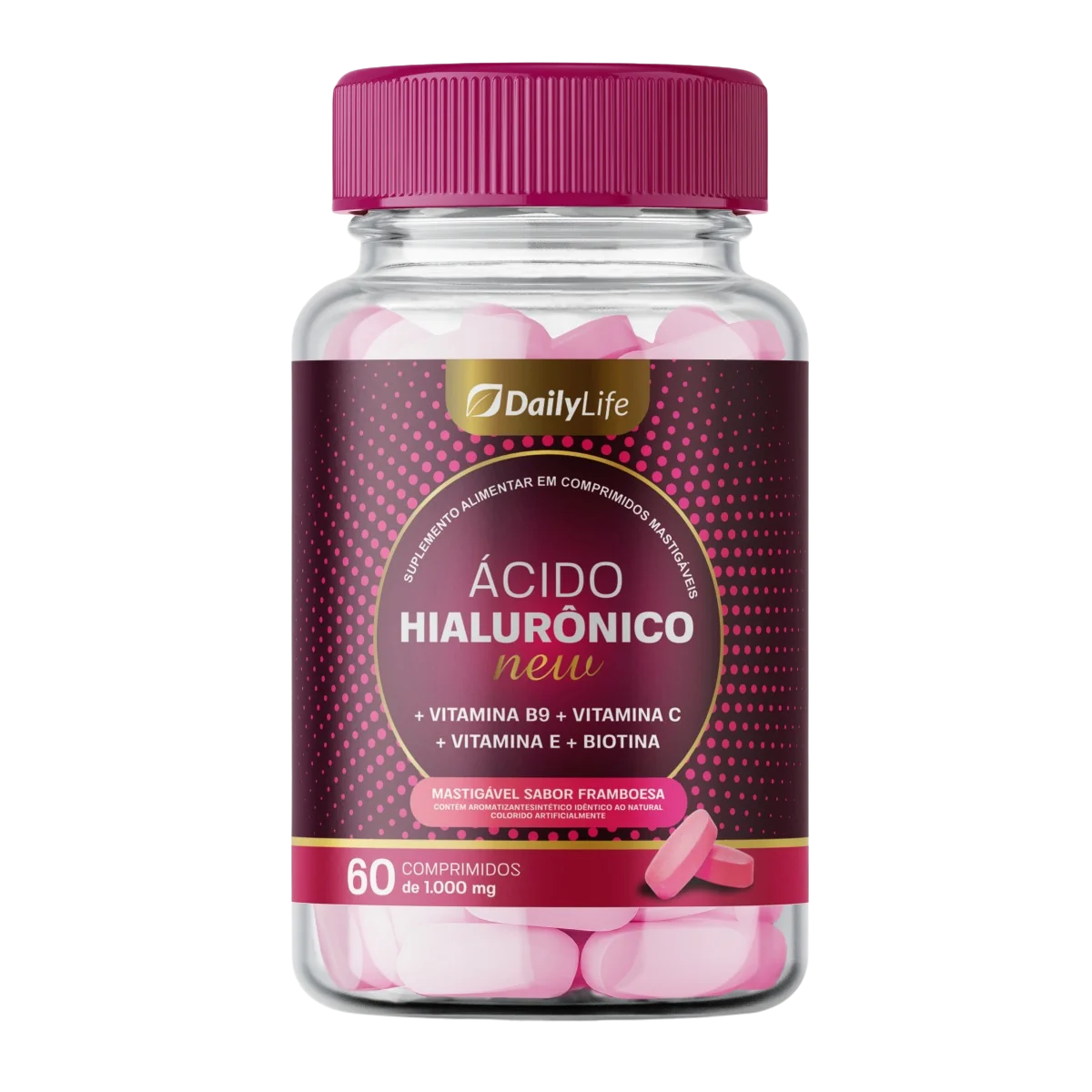 Ácido Hialurônico New com Colágeno Hidrolisado e Vitaminas C, B9 e E — Daily Life