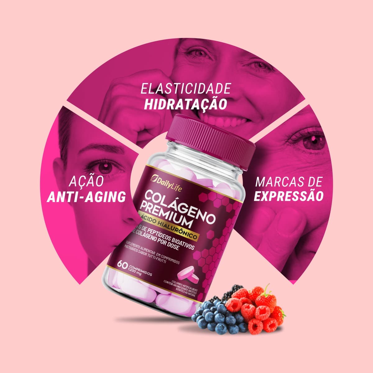 Colágeno Premium + Ácido Hialurônico — benefícios