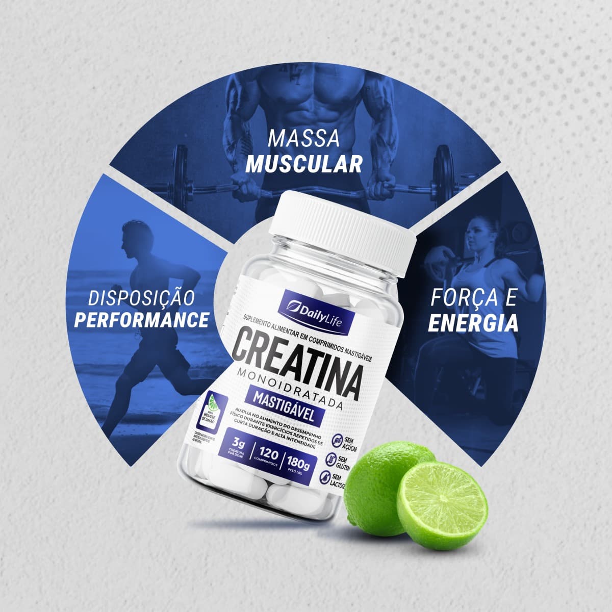 Creatina Monohidratada Mastigável — benefícios