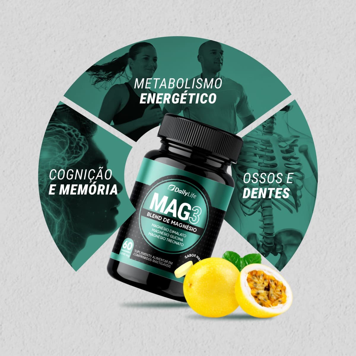 MAG3 — Blend de Magnésio (Dimalato, Glicina e Treonato) — benefícios