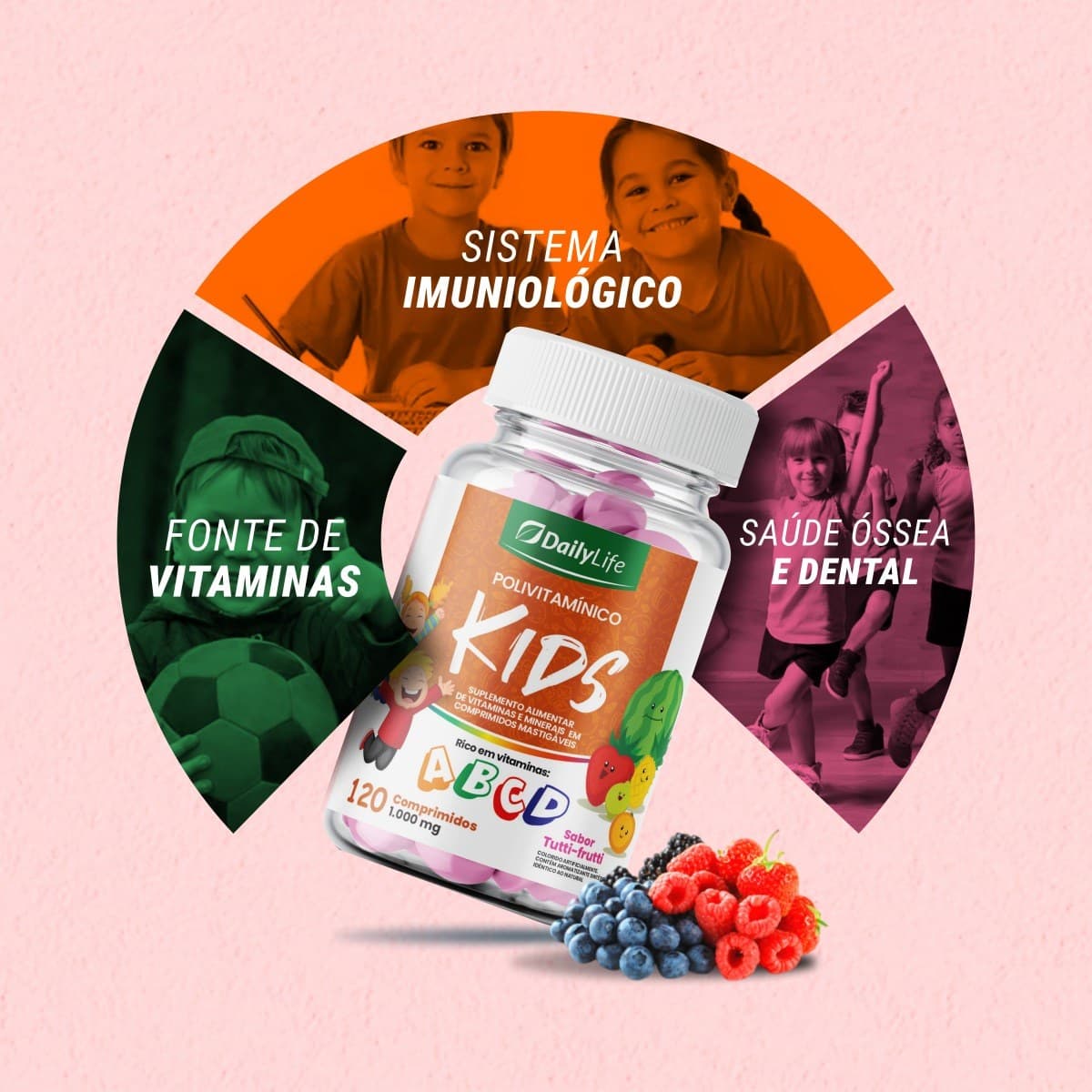 Polivitamínico Kids (Tutti-frutti) — benefícios