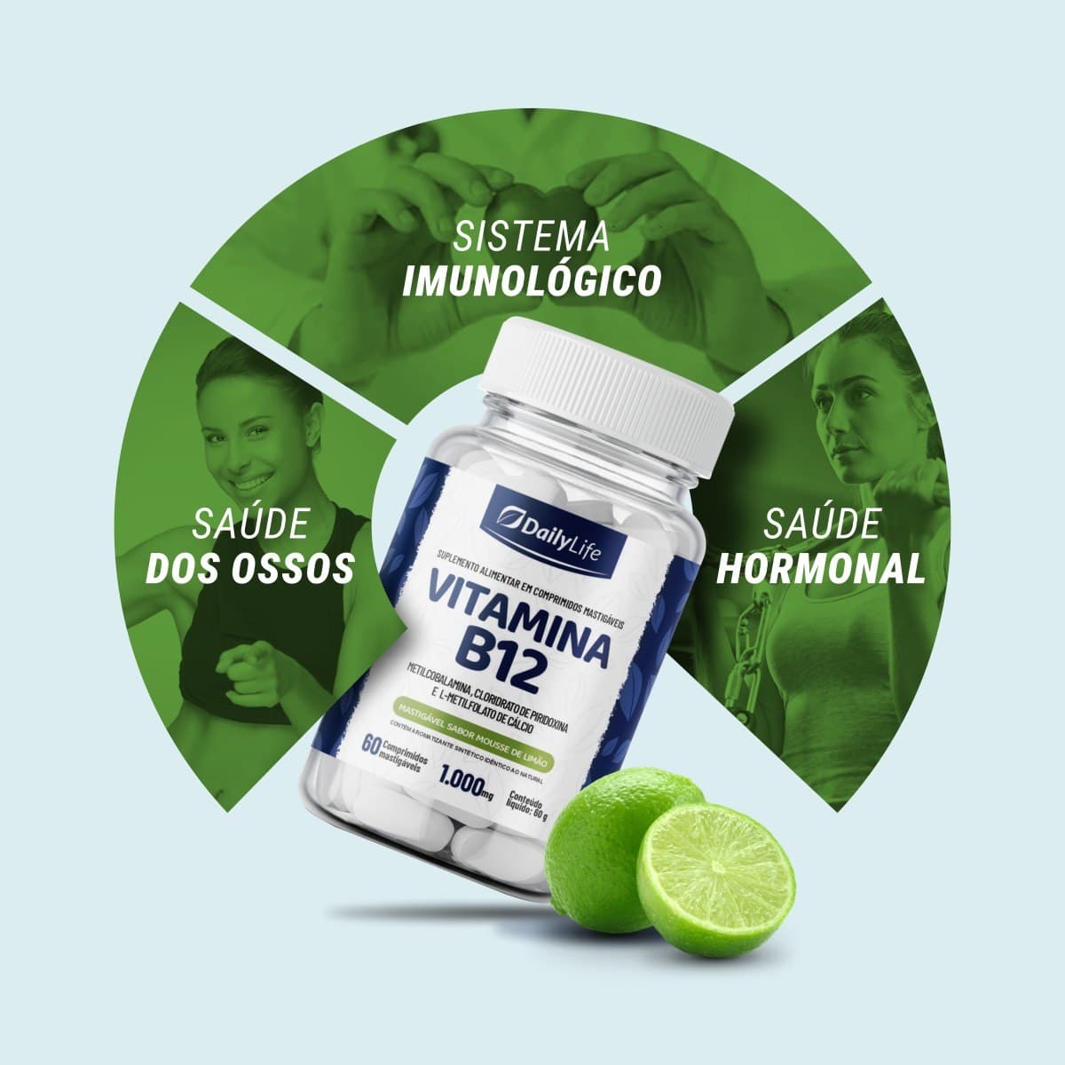 Vitamina B12 Mastigável (Metilcobalamina) — benefícios