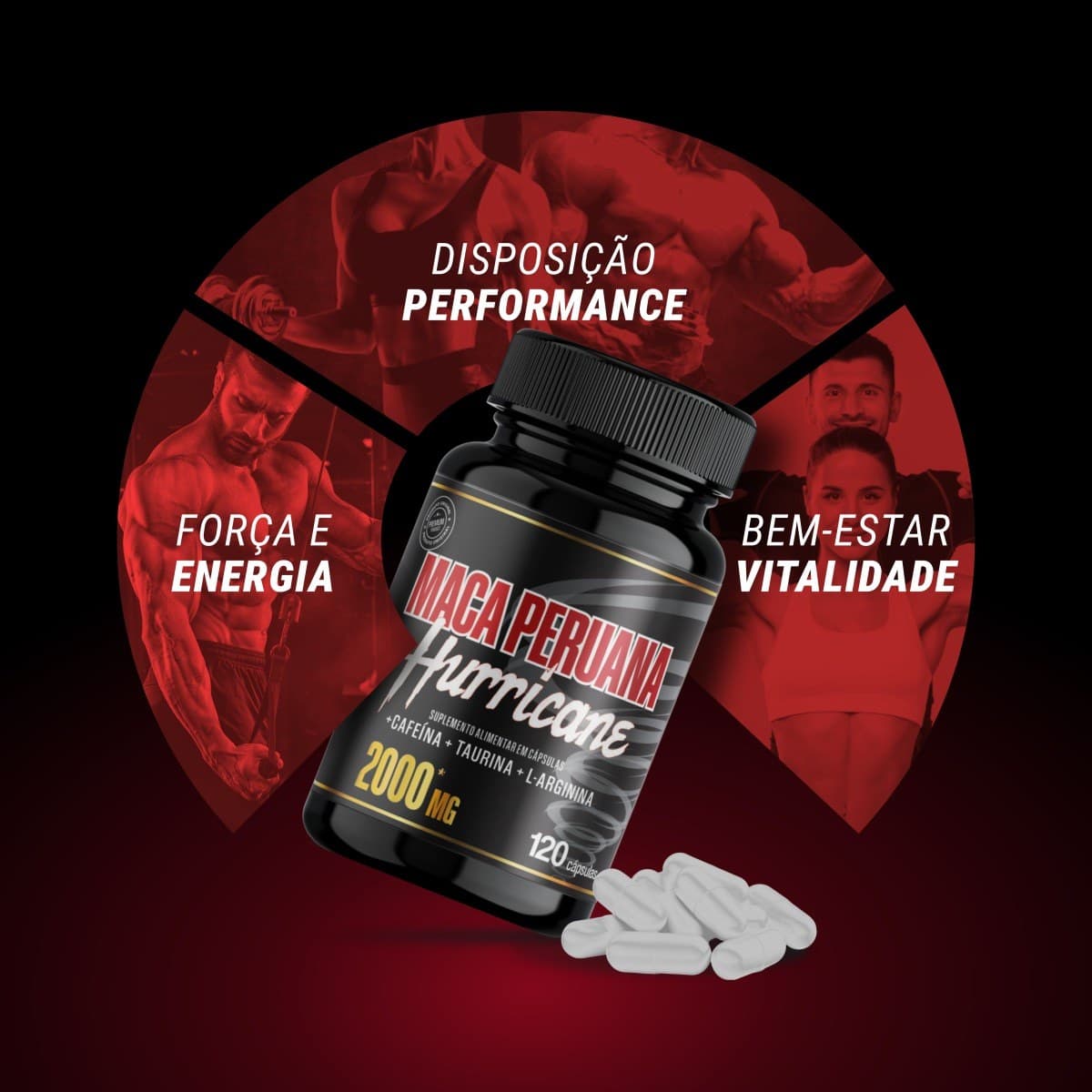 Maca Hurricane (Maca Peruana com Cafeína) — benefícios